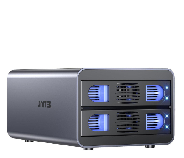 UNITEK Obudowa RAID SATA 2.5"/3.5" - 4 tryby, 40TB, 5Gb/s S1308B01-EU - 1291414 - zdjęcie 4